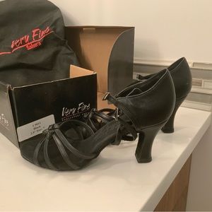 Very fine suede salsa dance shoes